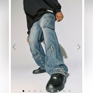 BAGGY SINGLE NEEDLE CARGO JEAN 29 NWOT